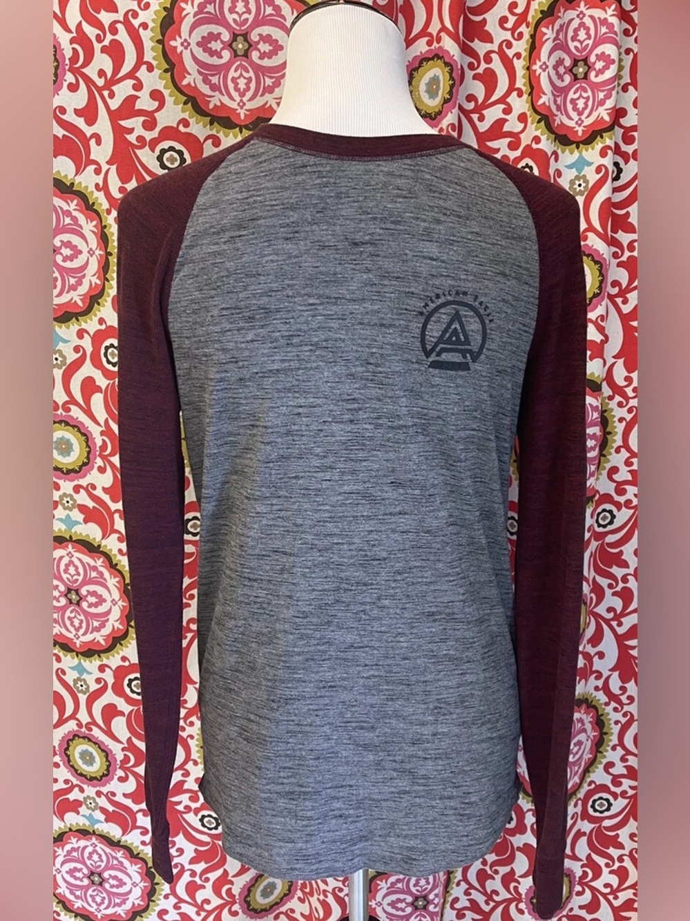 American Eagle Mens Long Sleeve Shirt